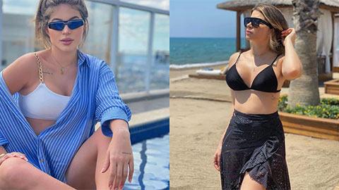 Vợ cựu sao MU khiến fan choáng ngợp